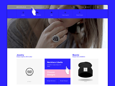 Wechselwild Shop Design accessories beanie ecommerce fashion icon jewelry mass customization product design user interface ux design webdesign wechselwild