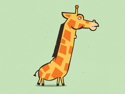 Giraffe Logo character giraffe micahburger micahmicahdesign vector
