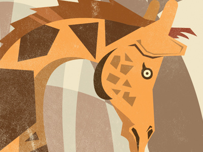 Another Giraffe giraffee illustration micahburger orange toledo