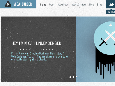 Micahburger new site interface design micahburger portflio