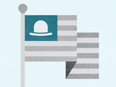 Bowler Flag bowler flag hat illustration