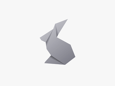 Rabbit design illustration origami rabbit vector