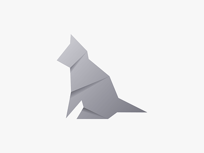 Cat cat design illustration origami vector