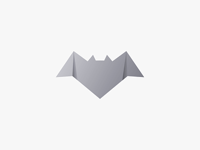 Bat bat design illustration origami vector