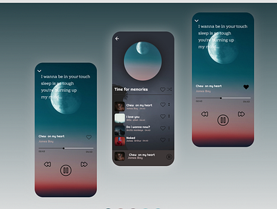 music player app-Daily Ui #009 app daily ui dailyui 009 design illustration ux
