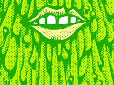 PRIMUS poster sneak peak character face illustration ink mouth pen primus screenprint screenprinted slime teeth