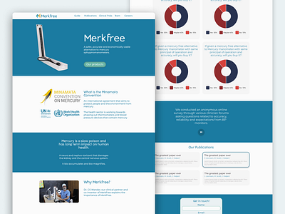 Website Design for Medical Device : Merkfree design elements medical minimal minimalism modular product ui web design website