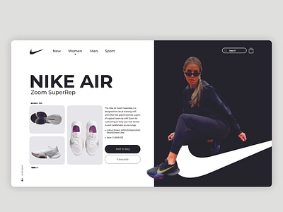 Nike Air UI Landing Page