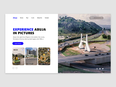 A tour Guide UI a case study of Abuja archive app design ui ux web website