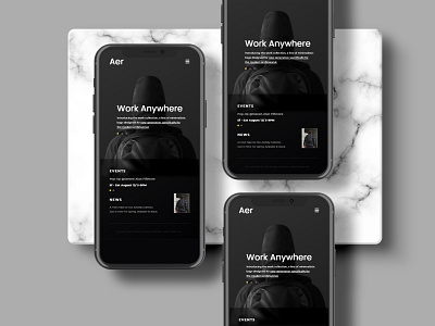 AER Mobile UI Design app branding design illustration logo ui ux web website
