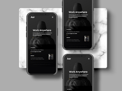 AER Mobile UI Design