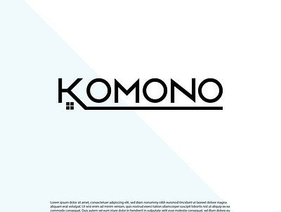 KOMONO simple Typography logo brand design brand identity branding design flat graphic design icon logo design logo design concept typography