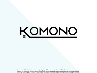 KOMONO   simple Typography logo