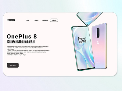 OnePlus 8 Landing Page