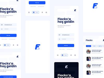 2020 Flocks Mobile App UI/UX Design, Light