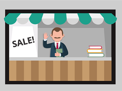 Edu as bussines business design education flat illustration lecture minimal vector web