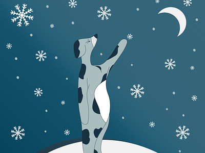 Bear Dog bear dog dog illustration draw illustration illustrator snow vector