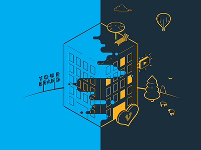 Vimeo Brand Studio Illustration brand building illustration studio vector vimeo