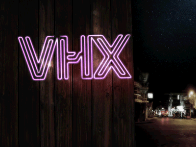 VHX Neon Sign gif neon sign vhx vhx.tv