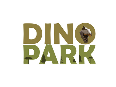 Day 35. Dinosaur Amusement Park challenge dailylogo dailylogochallenge design dino park illustration logo shapes vector