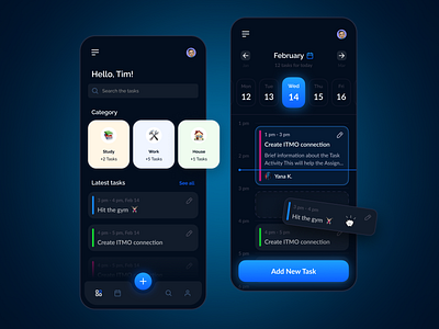 Task Management App | Dark Theme