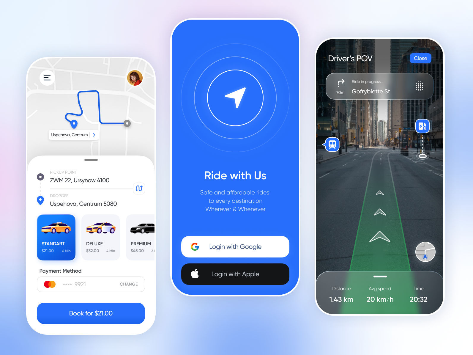 Taxi Booking App - UI / "Navigator" Mode by Timur A. on Dribbble