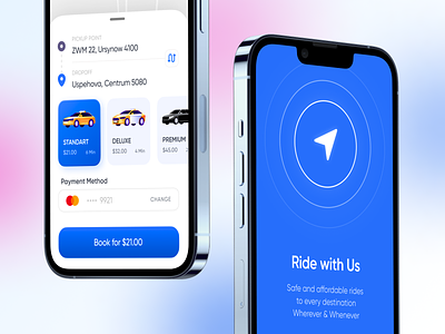 Taxi Booking App - UI / "Navigator" Mode