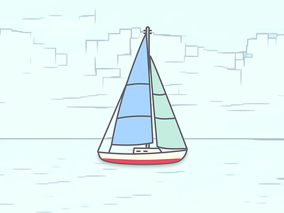 Sailboat icon sailboat