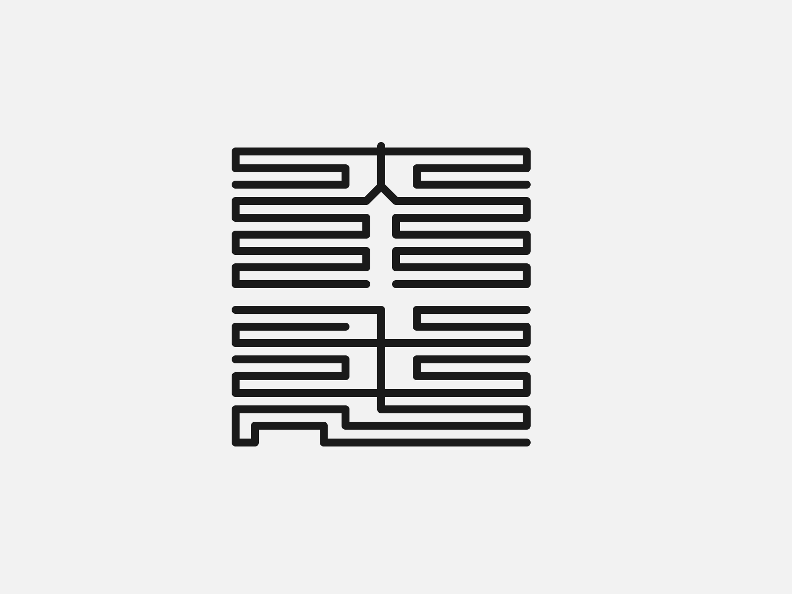Chinese font used for seal-九叠篆 by 李大毛 on Dribbble