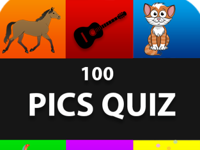 100 Pics Quiz Game Icon app app icon app logo design icon illustration