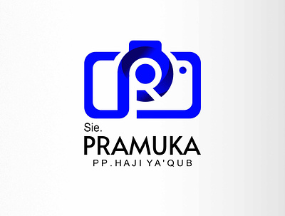 Logo - Pramuka Photo blue logoblue logoletterp logophoto p photographer photography photoshop