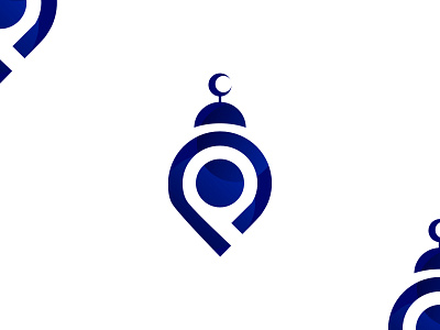 MUSQUE NAVIGATOR affinity designer blue bluelogo design islamic logoblue logodesign map maplogo monogram logo muslim navigator