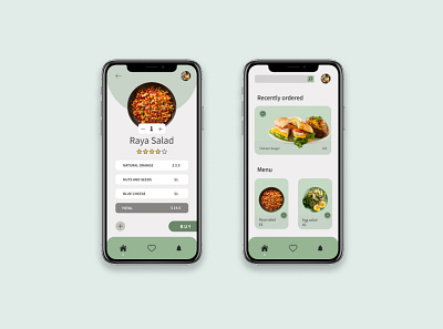 Meal order mobile app UX/UI design app design meal mobile mobile app order ui ux