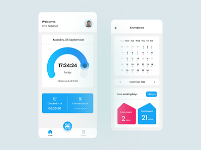 Attendance App Ui Design