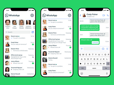 Whatsapp redesign app product design redesign ui ux whatsapp