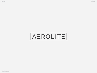 Rocketship Logo - Aerolite branding dailylogochallenge design logo minimal typography wordmark