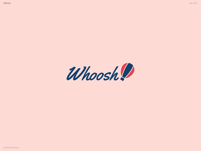 Hot Air Balloon Logo - Whoosh branding dailylogochallenge design logo minimal typography vector
