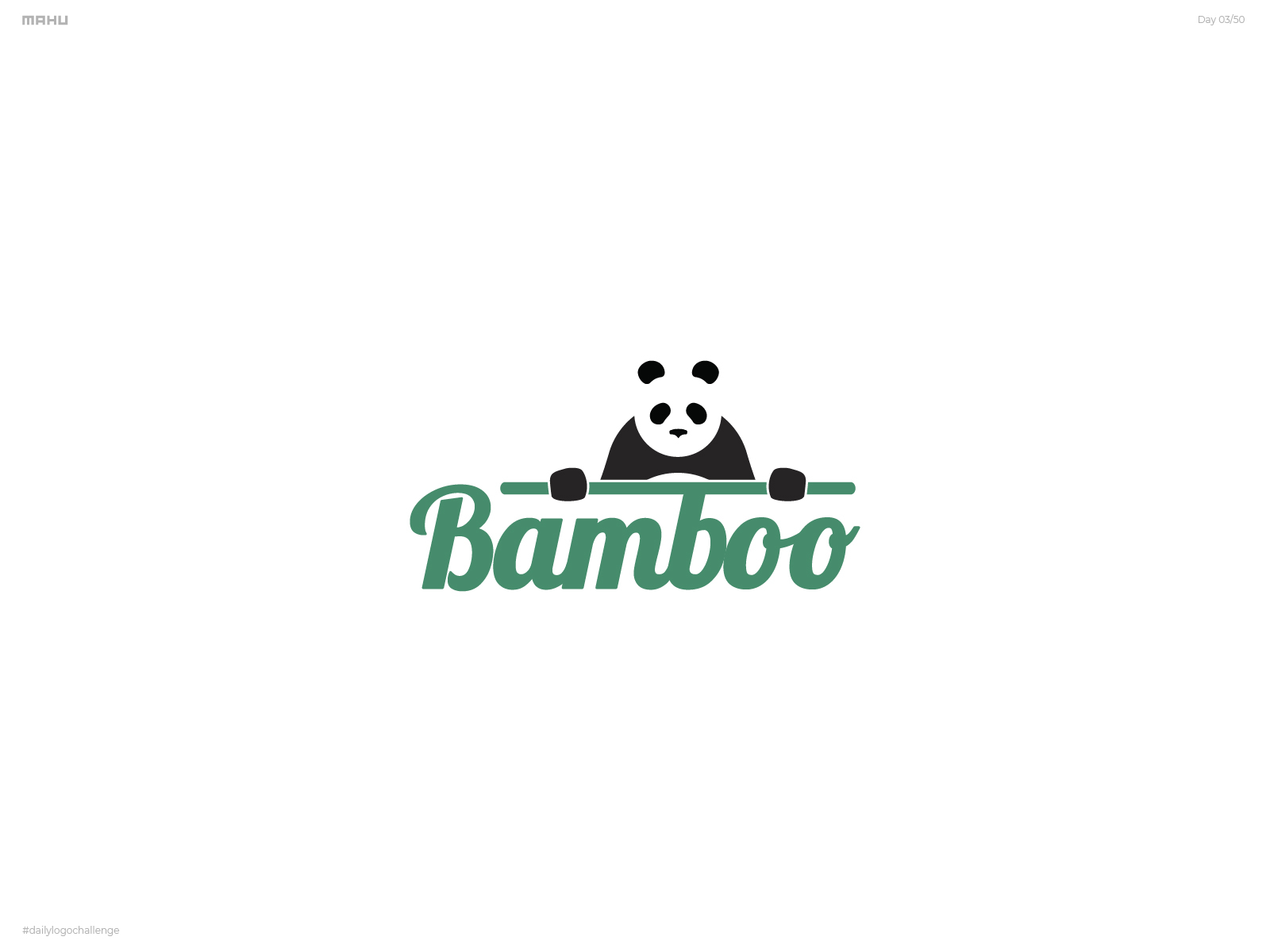 Panda Logo - Bamboo by Mahran Zameel on Dribbble
