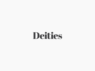 Fashion Brand Wordmark - Deities branding dailylogochallenge design logo wordmark