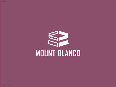 Ski Mountain Logo - Mount Blanco branding dailylogochallenge design logo