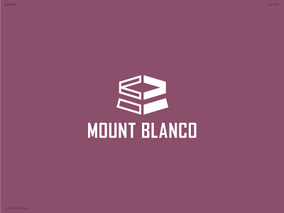 Ski Mountain Logo - Mount Blanco