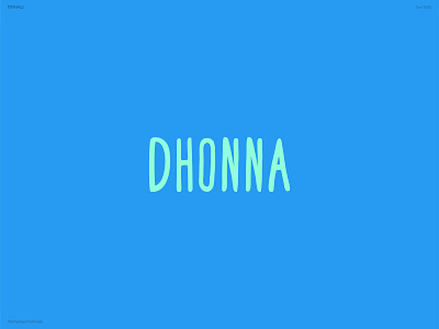 Hand Lettering Logo - Dhonna branding dailylogochallenge design logo