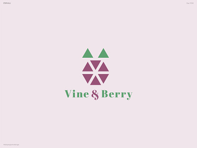 Geometric Logo - Vine & Berry branding dailylogo dailylogochallenge design logo