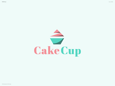 Cupcake Logo - CakeCup branding dailylogochallenge design logo