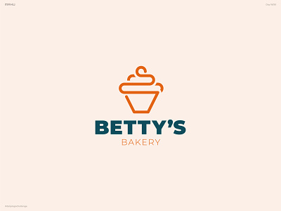Cupcake Logo - Betty's Bakery branding dailylogochallenge design logo