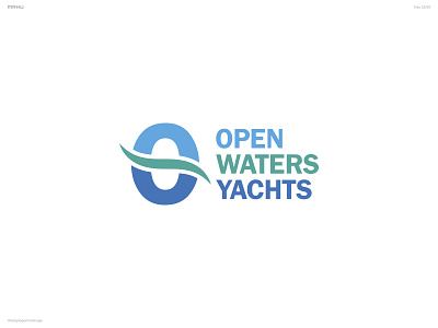 Boat Logo - Open Waters Yachts branding dailylogochallenge design logo