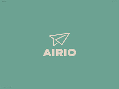 Paper Airplane Logo - Airio branding dailylogochallenge design logo
