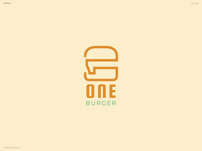 Burger Joint Logo - One Burger branding dailylogochallenge design logo