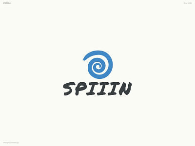 Record Label Logo - Spiiin branding dailylogochallenge design logo