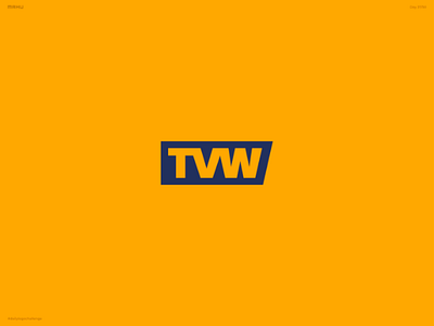 Television News Network Logo - TVW branding dailylogochallenge design logo